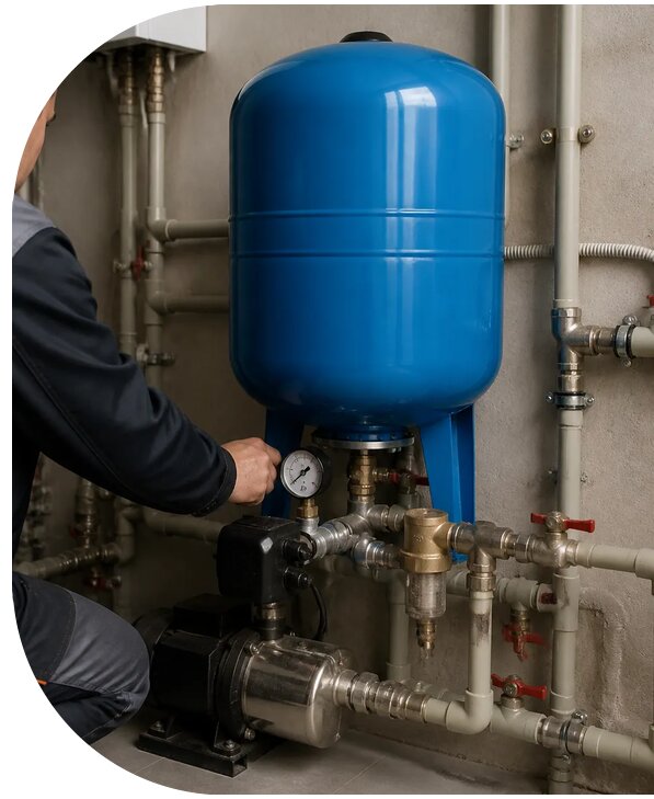 Монтаж гидроаккумулятора в Лесозаводске от 3618 р. | АПаруса-Лсз